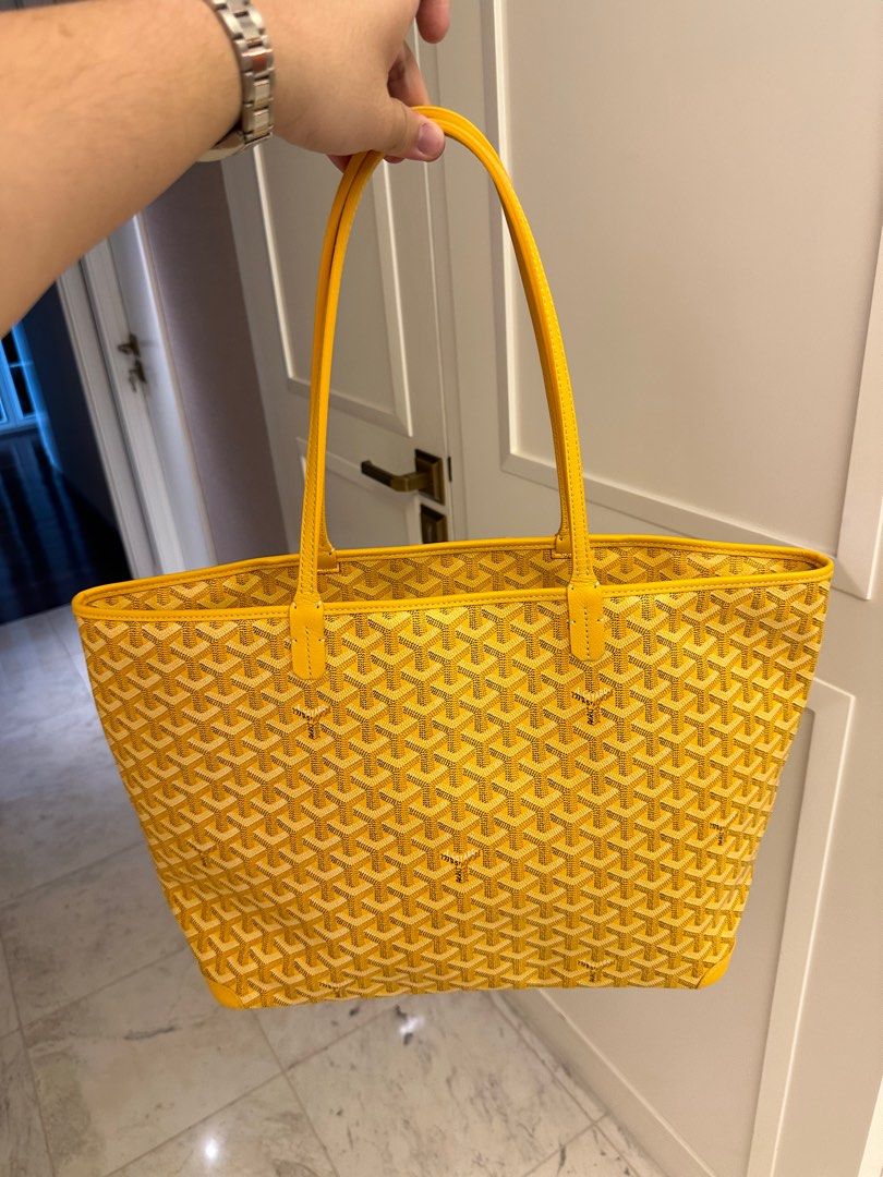 Goyard yellow tote bag cheap
