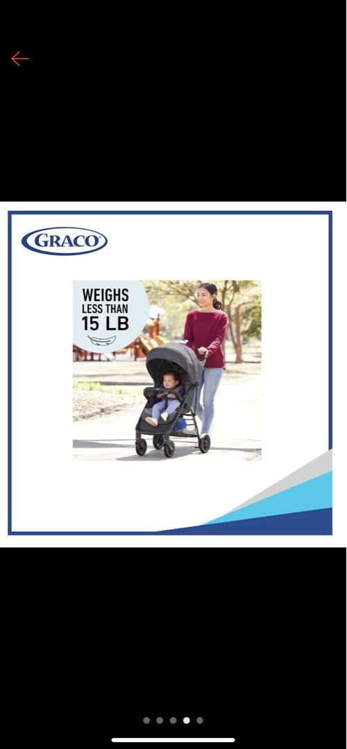 GRACO NIBLELITE STROLLER (Category: Strollers) located in Makati City. Submitted by pastamancer (Listing ID 1259588070, Image 2). Description: ⚡️Almost new bec our then baby does not want it. ⚡️ Used this for less than 5x ever since bought ⚡️ RFS we need a pocket stroller now that our child is bigger ⚡️ As they say, “pwede sa maarte” Description below: The Graco Jetsetter Stroller features an ultra-compact one-hand fold and is compatible to use f