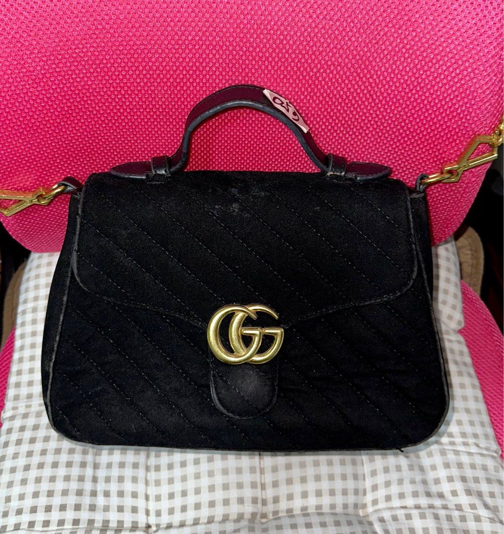 Gucci black sling bag top