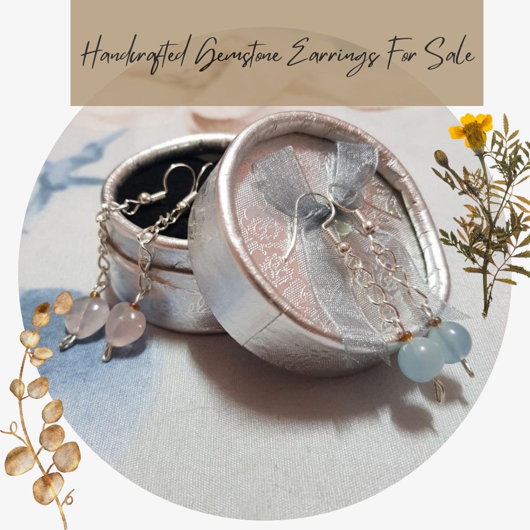 Handcrafted Gemstone Earrings For Sale Women s Fashion Jewelry