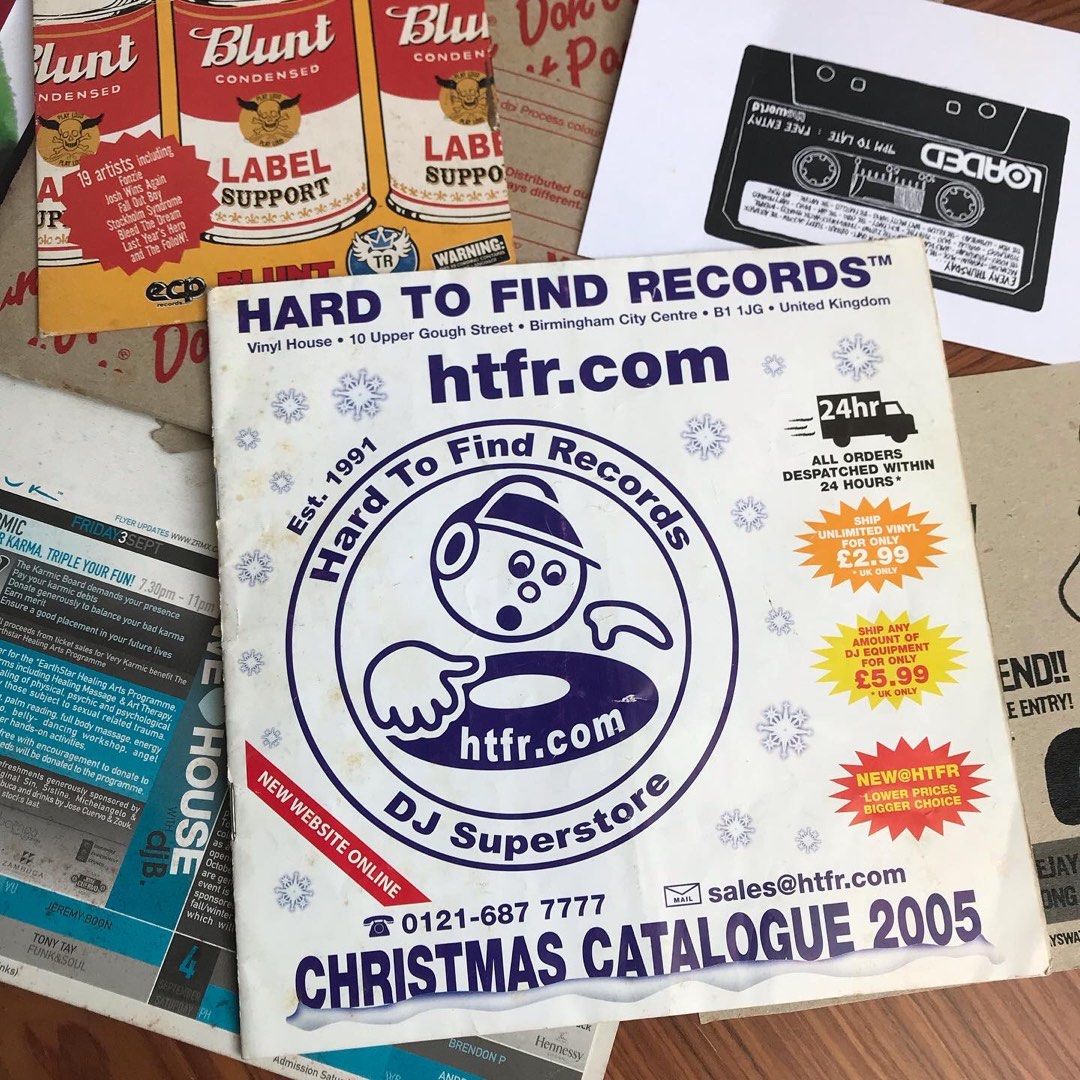 Hard To Find Records Birmingham City Centre United Kingdom Book Booklet
