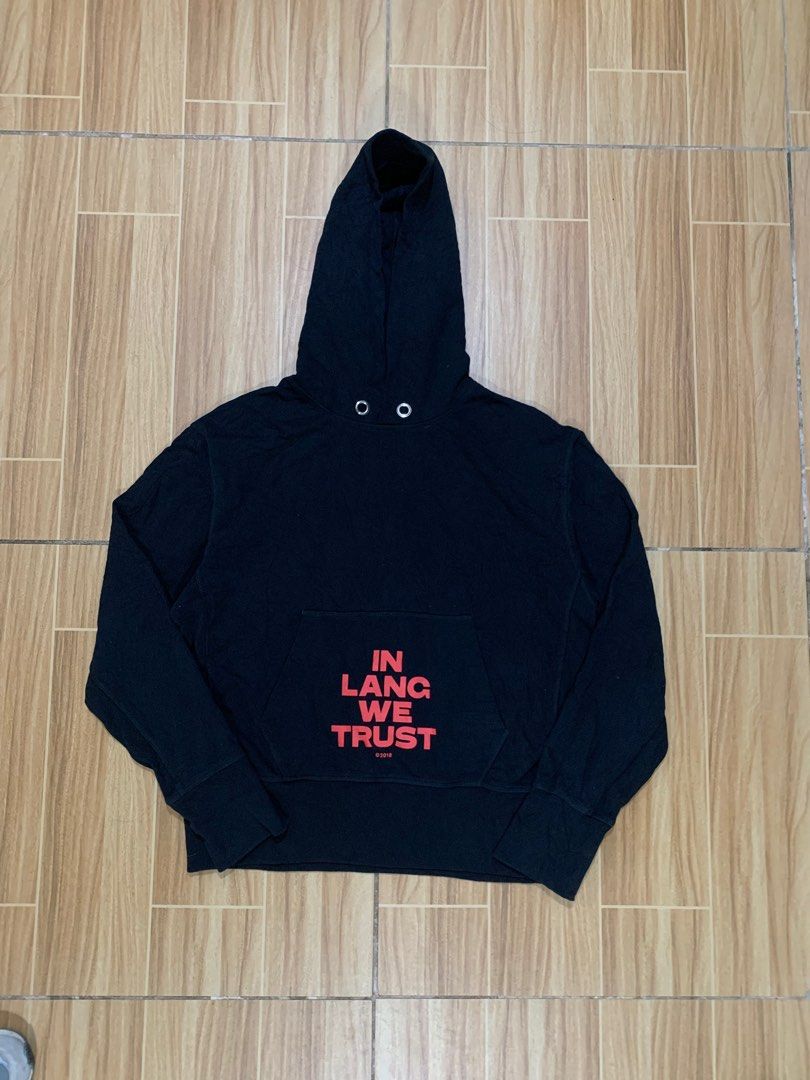 Helmut lang hoodie 2025 in lang we trust