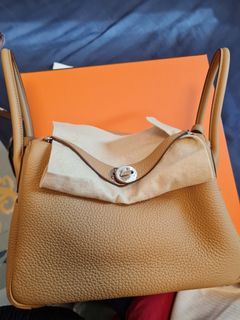 Hermes Lindy 26 Etoupe PHW BN, Luxury, Bags & Wallets on Carousell