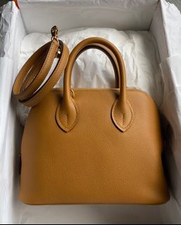 Hermes Mini Bolide Gold, 名牌, 手袋及銀包- Carousell