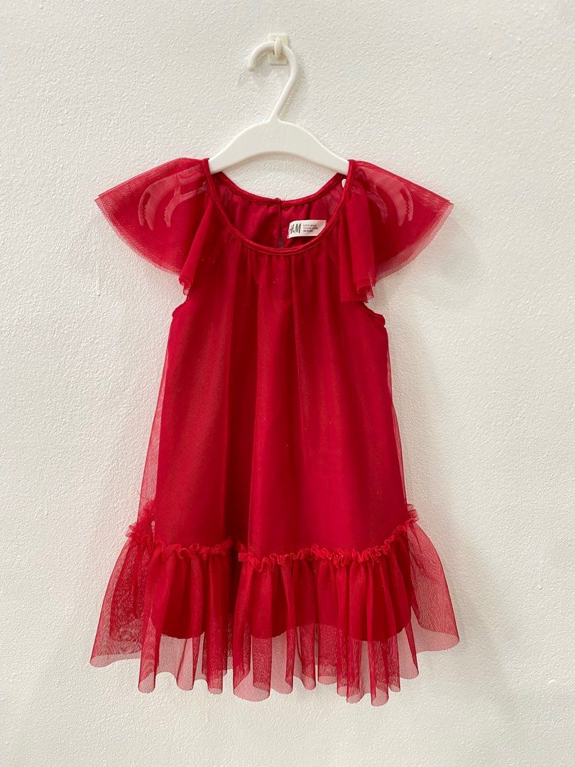 H&m baby red best sale dress