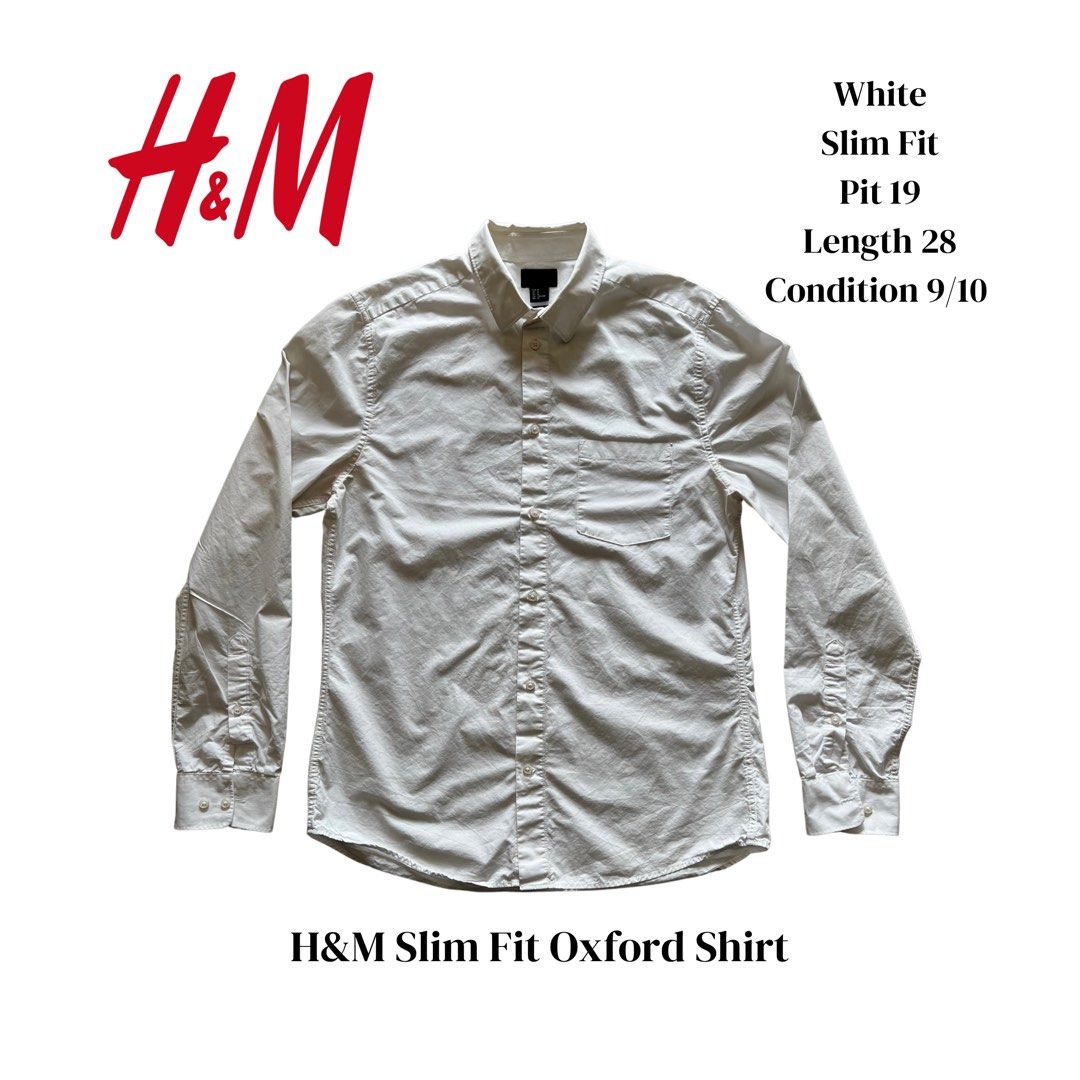 H and m slim fit shirt cheap
