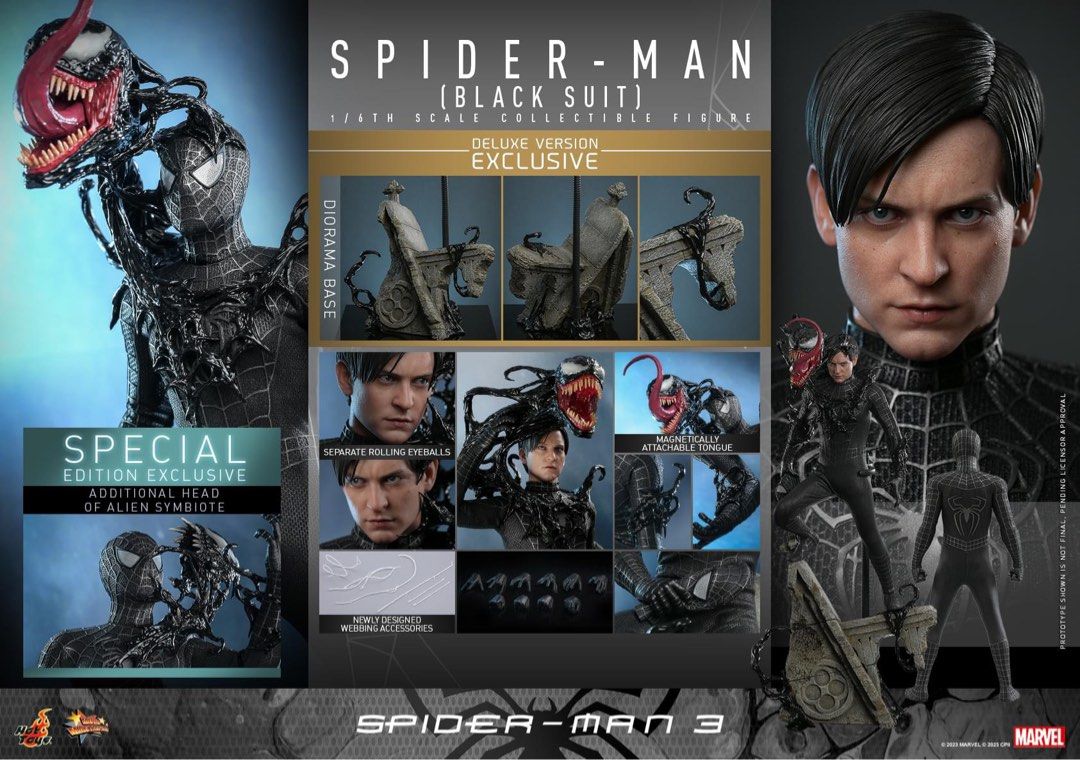 售Hot Toys Hottoys首日訂單Spider Man Deluxe w/Bonus Part, 興趣及