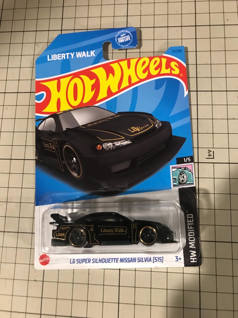 Hot Wheels Basic Car LB Super Silhouette Nissan Silvia S15 Black