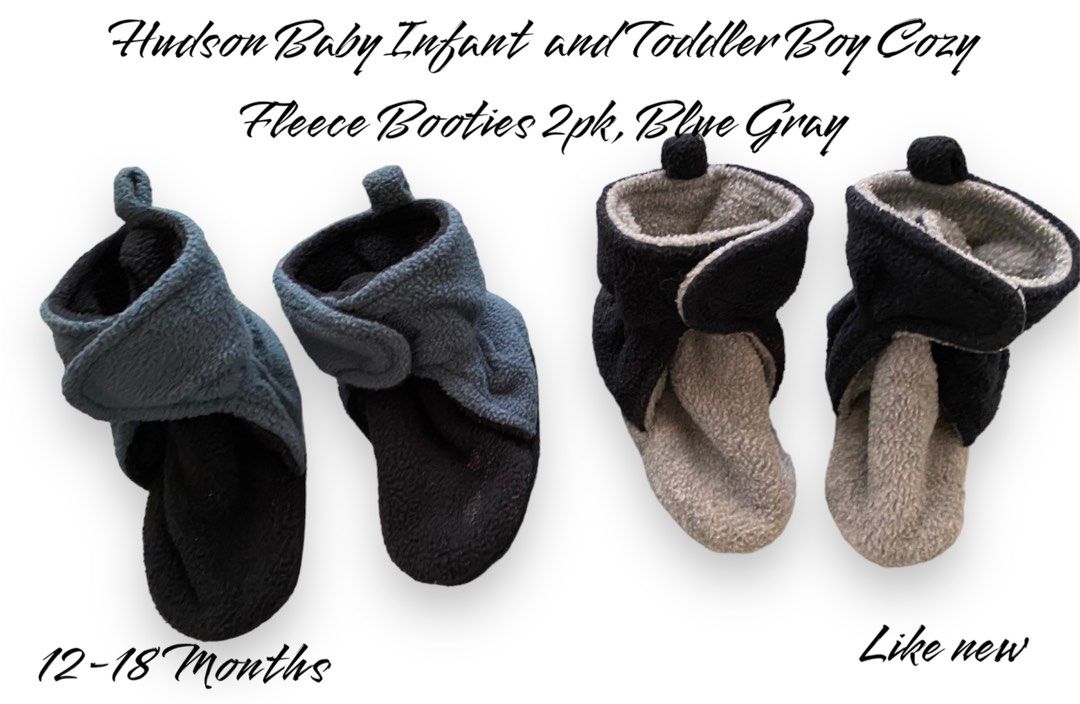 Hudson fleece booties top