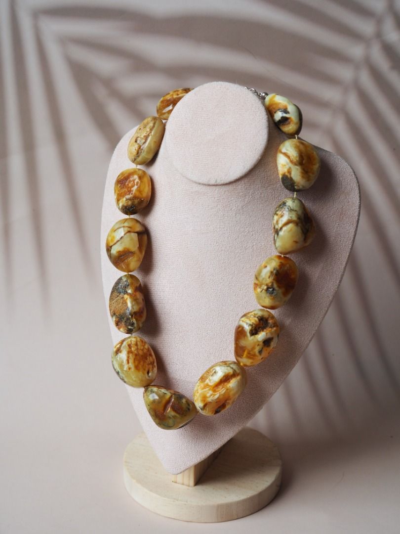 Raw deals amber necklace