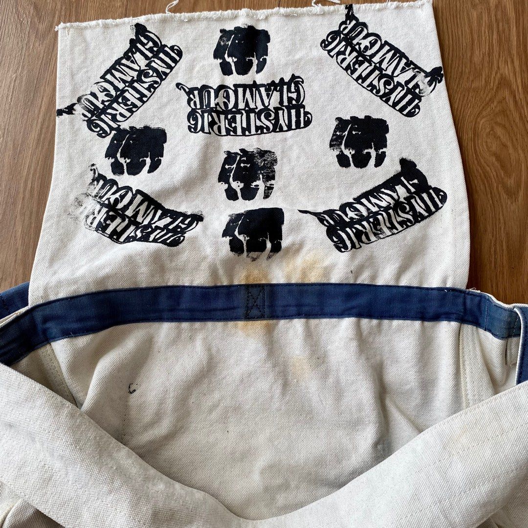 Hysteric Glamour Newspaper Bag Custom Stencil By AIE Handcraft  