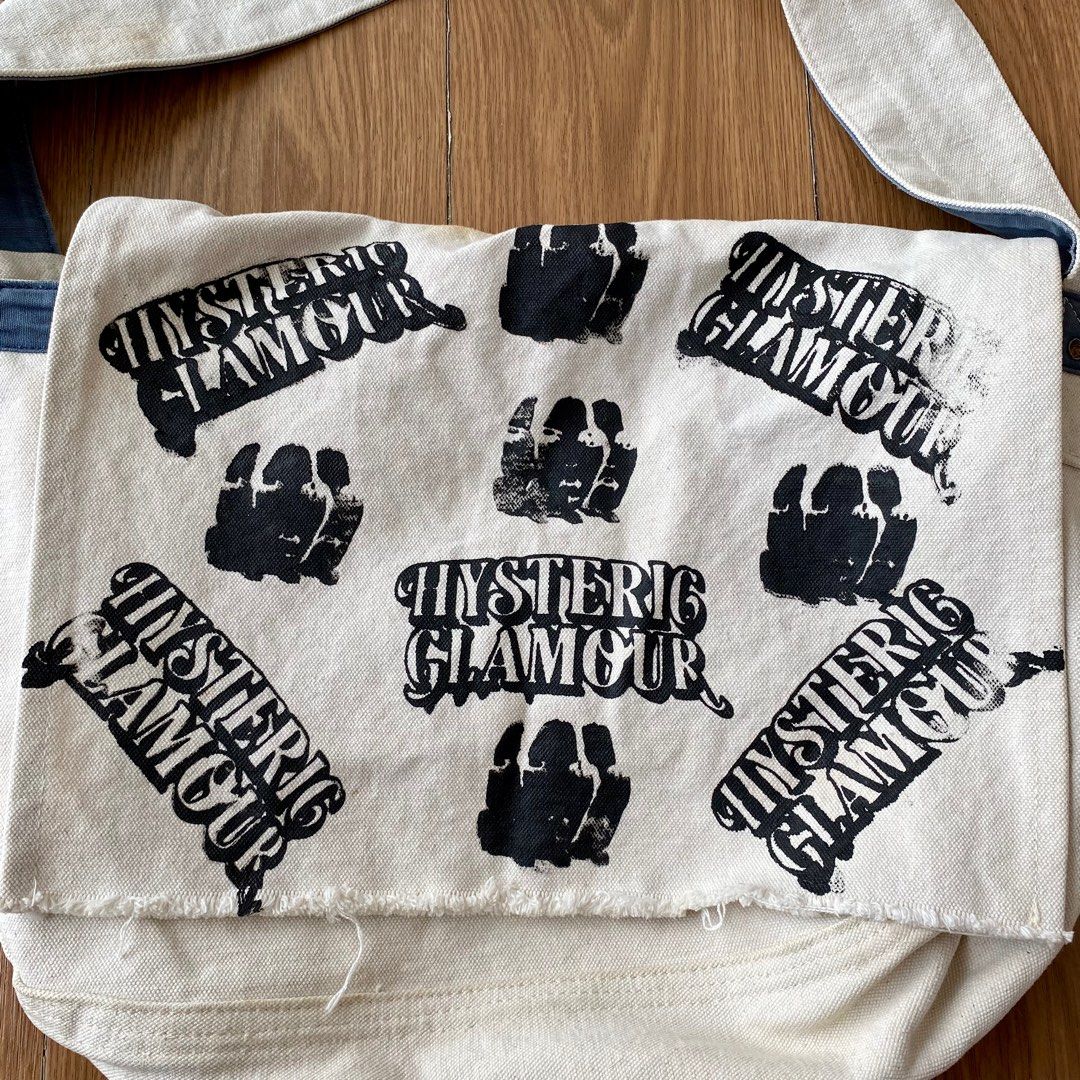 Hysteric Glamour Newspaper Bag Custom Stencil By AIE Handcraft  