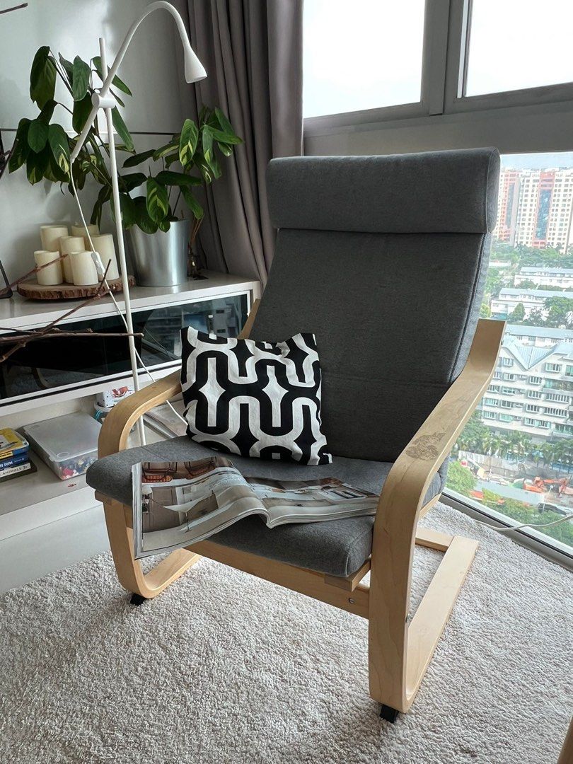 IKEA armchair Poang Furniture Home Living Furniture Chairs on