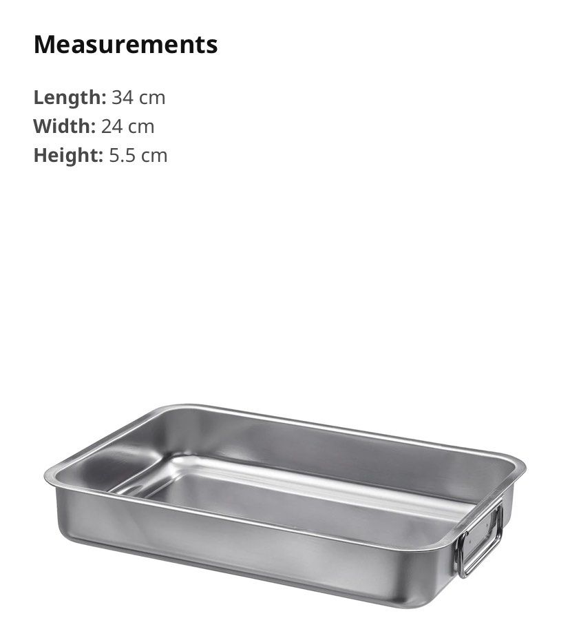 KONCIS Roasting pan, stainless steel - IKEA