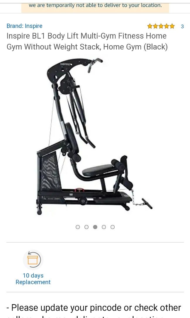 Inspire Fitness BL1 Body Lift Sports Equipment Exercise