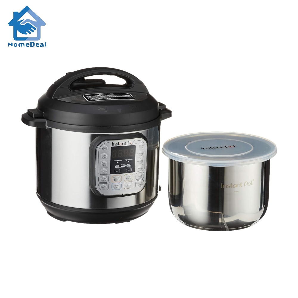 Instant Pot Duo 6 Quart Smart Pressure Cooker with Stainless Steel ...