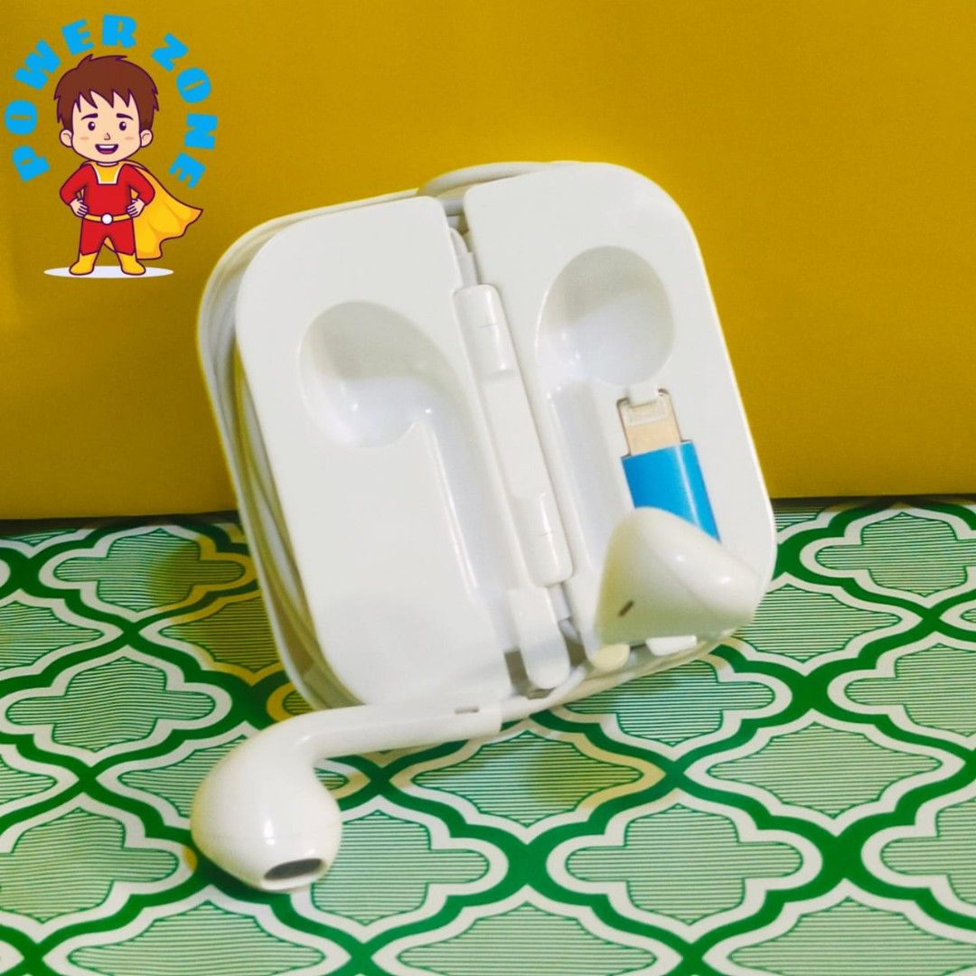 IPHONE EARPHONES (Category: Earphones) located in Paranaque City. Submitted by audioaddict0517 (Listing ID 1259484943, Image 3). Description: Built-In Microphone Connector: for i-Phone Pairing: Bluetooth Connected Bluetooth Name: for i-Phone w/ Adjustable Controller 1 Meter cable Lenght Compatible For iPh Series: i13/i12/i11/iXR / iXS / iX / i7+ / i8 / i8+/i14/i6/i6+ Bluetooth Connected.