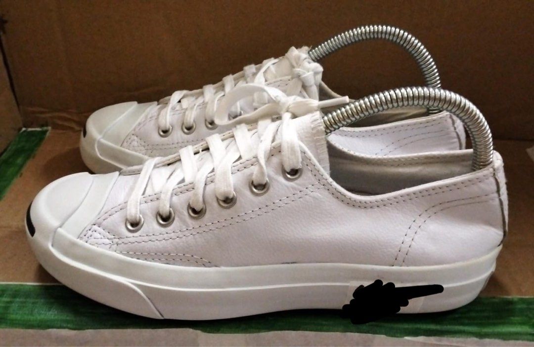 Jack purcell all white clearance leather