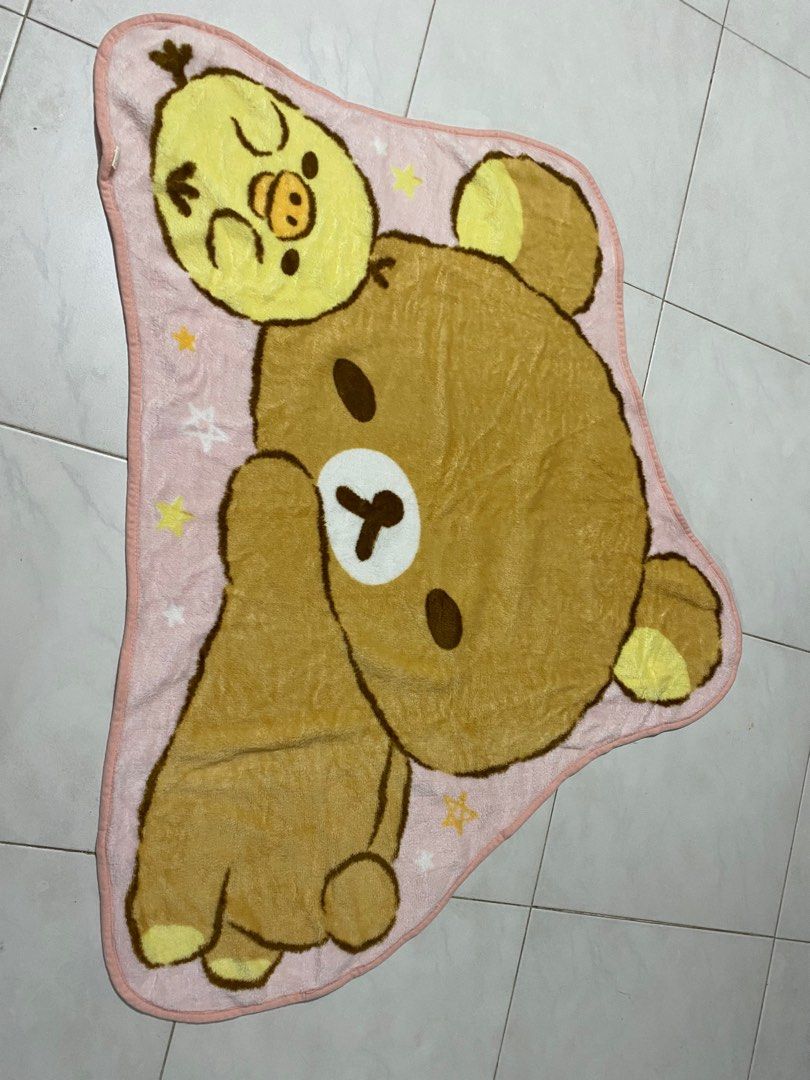Japan RILAKKUMA blanket, Furniture & Home Living, Bedding & Towels on