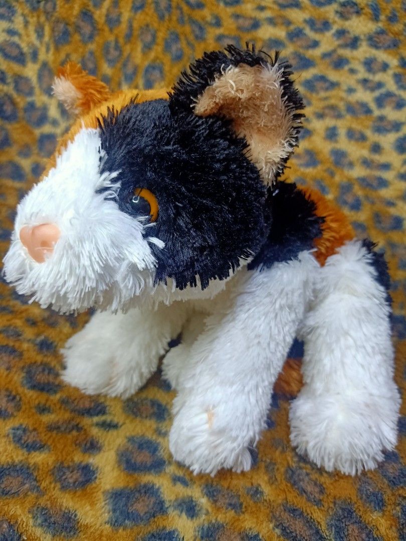 KID CONNECTION REALISTIC TRI-COLOR CAT PLUSH TOY, Hobbies & Toys, Toys ...