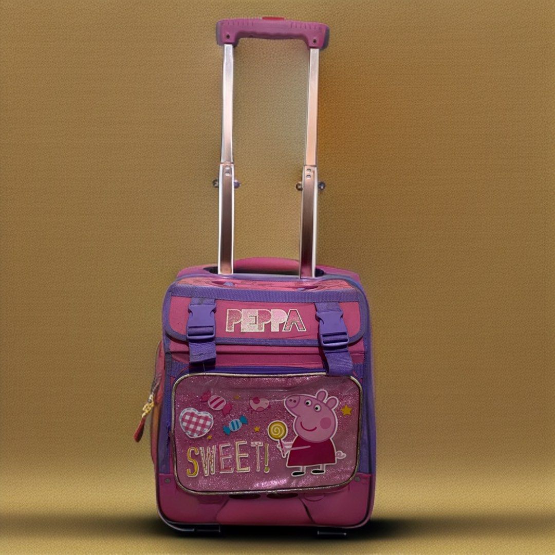 Kids trolley bag (Category: Backpacks) located in Paranaque City. Submitted by msperegreen (Listing ID 1259529050, Image 1). Description: Lightly used 4 wheel trolley bag for kids. Will fit many books and notebooks..