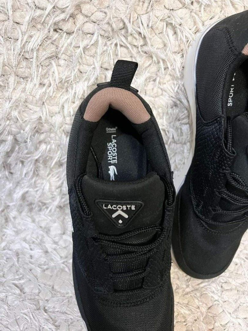 Lacoste sport shoes store black