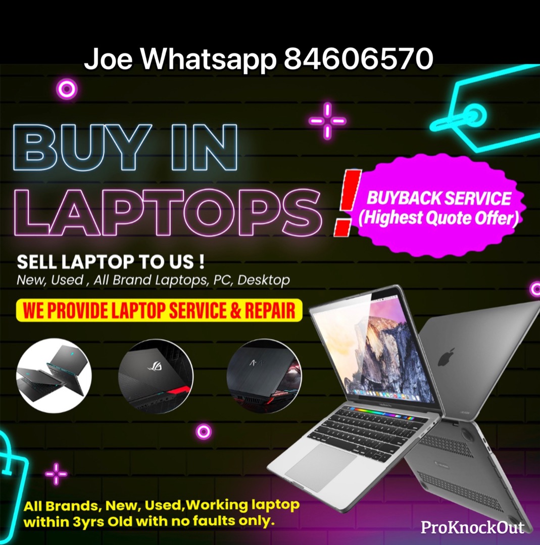 Laptop Singapore, Laptop Buyback Service, Laptop Repair & Laptop