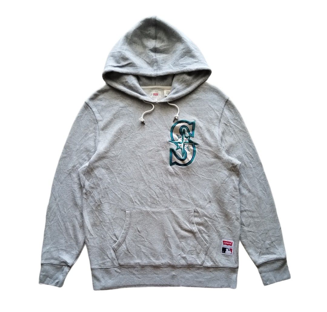 LEVI S X SEATTLE MARINERS MLB PULLOVER HOODIE SWEATSHIRT Men s