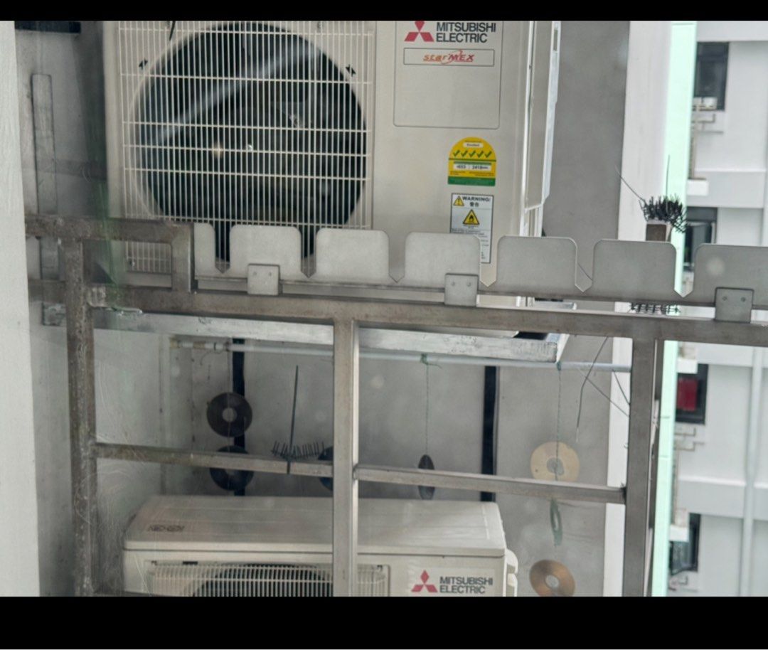 LG Aircon with compressor and rack, Furniture & Home Living, Home ...