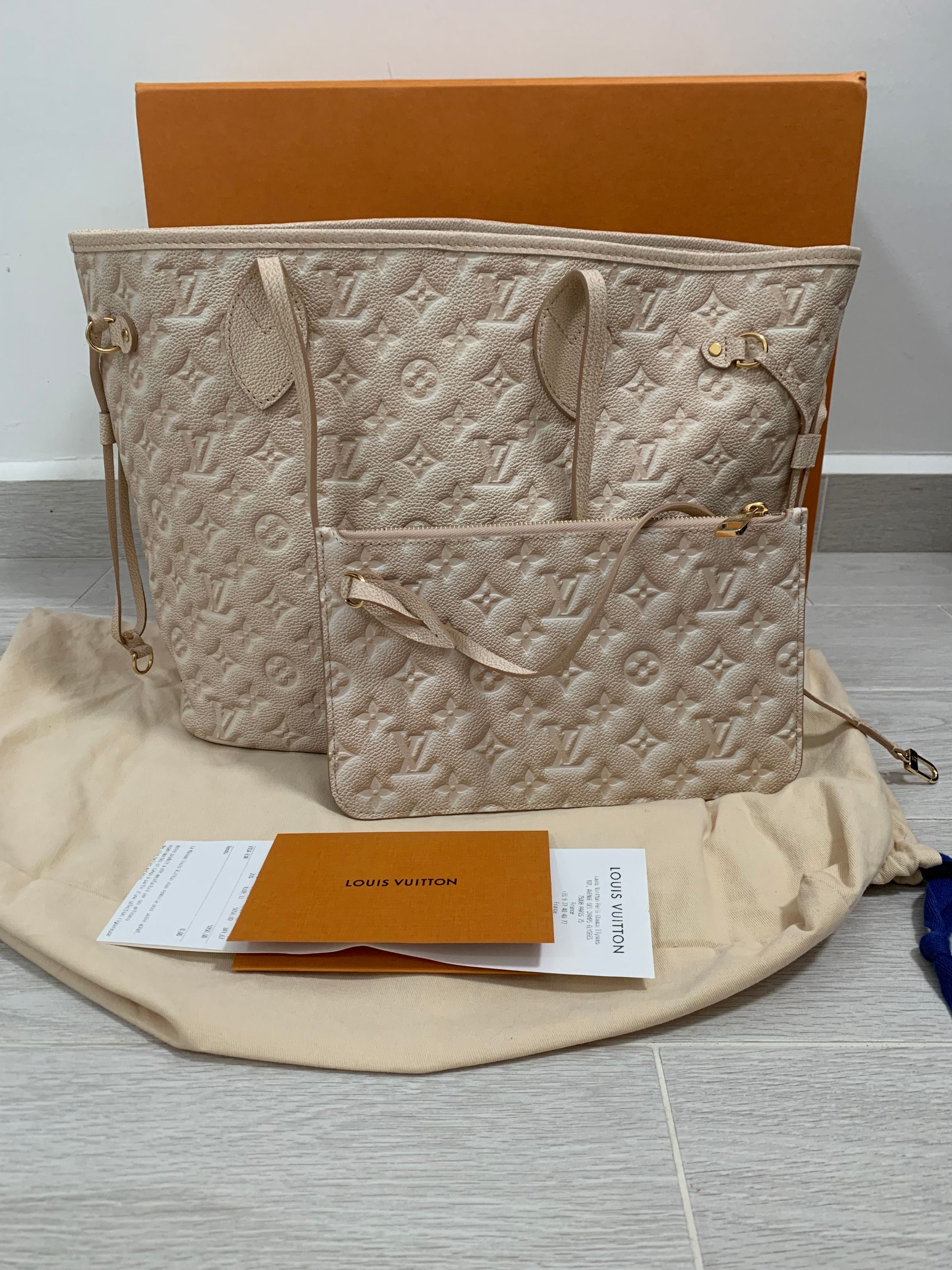 LOUIS VUITTON Stardust Neverfull MM Monogram Leather Tote