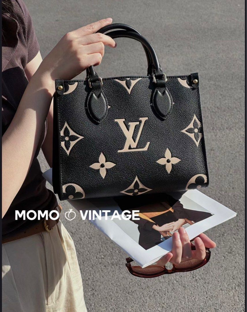 Louis Vuitton Onthego PM Noir Monogram Empreinte Leather Bag, Luxury, Bags  & Wallets on Carousell
