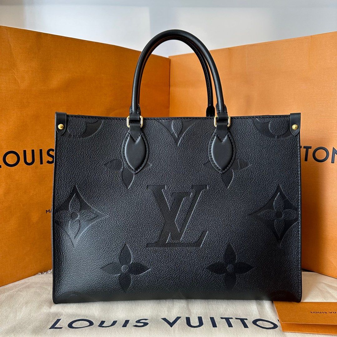 Louis Vuitton OTG MM in Black Empreinte, Luxury, Bags & Wallets on Carousell