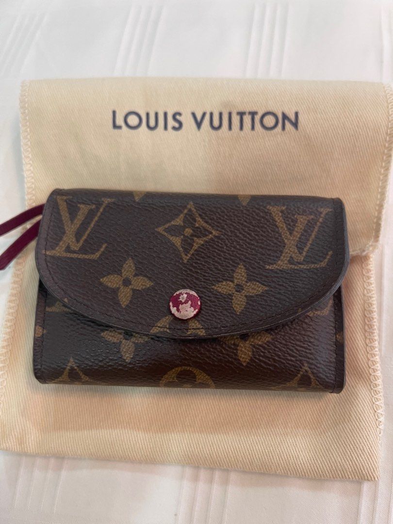 Louis Vuitton Rosalie Wallet (Category: Luxury Bags & Wallets) located in Makati City. Submitted by declutterwithlil (Listing ID 1259497245, Image 3). Description: Louis Vuitton Rosalie Wallet Bought Dec 2020 Complete with box and receipt Flaw- faded button( pls see pic).