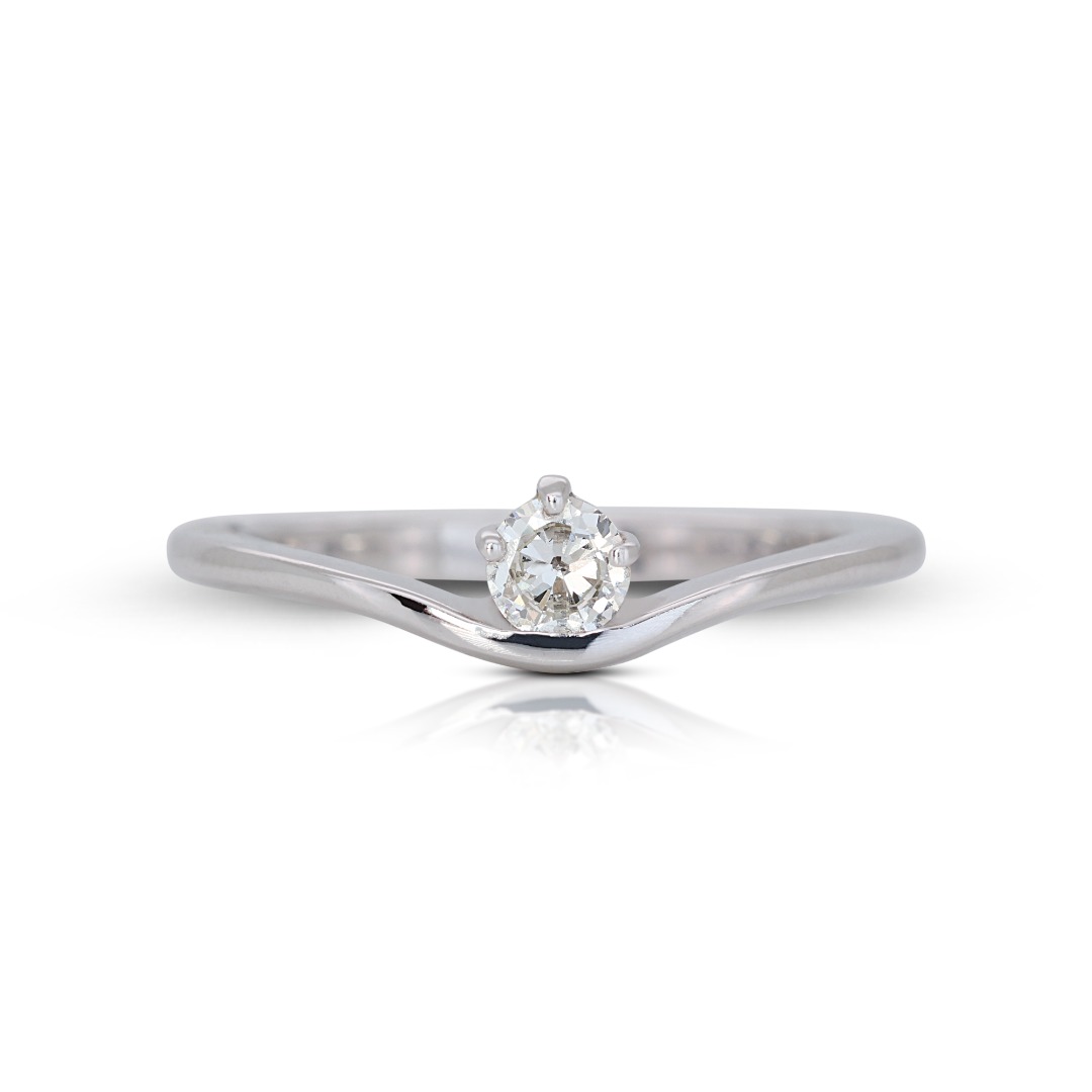 White gold ring sales with diamond price