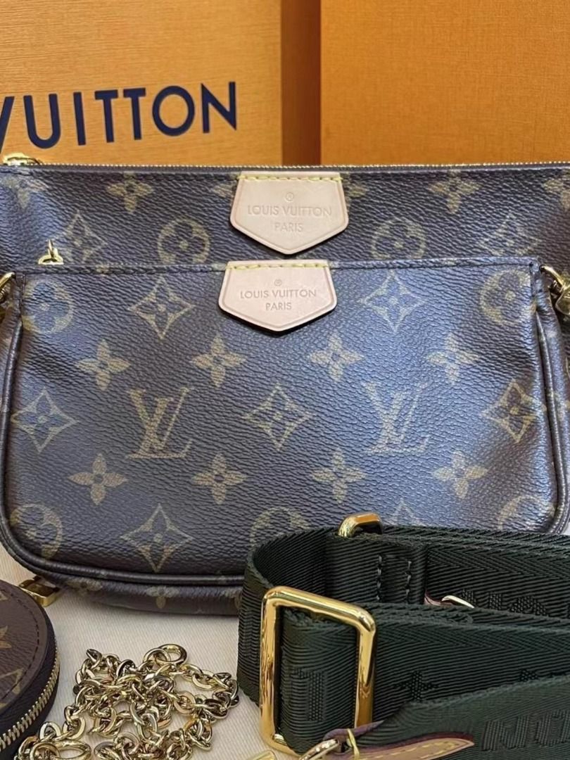 LV Multi Pochette Accessories (Green), Women's Fashion, Bags & Wallets,  Shoulder Bags on Carousell