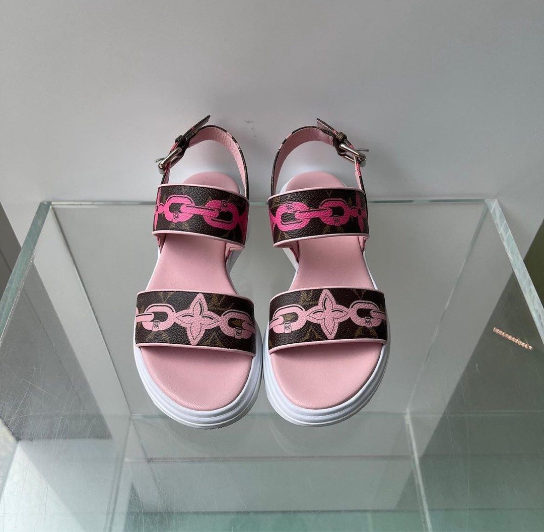 LV Sandals, Women's Fashion, Footwear, Sandals on Carousell