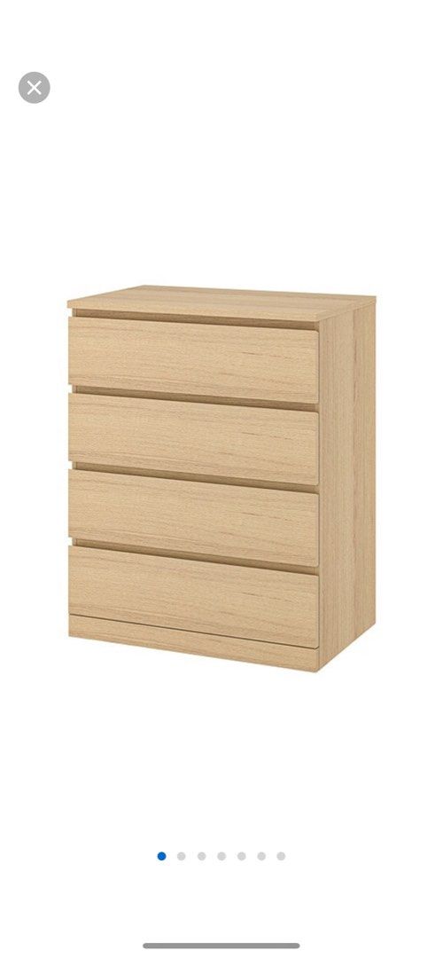 Malm Dresser Modern Chest Of Drawers Double Dresser Storage