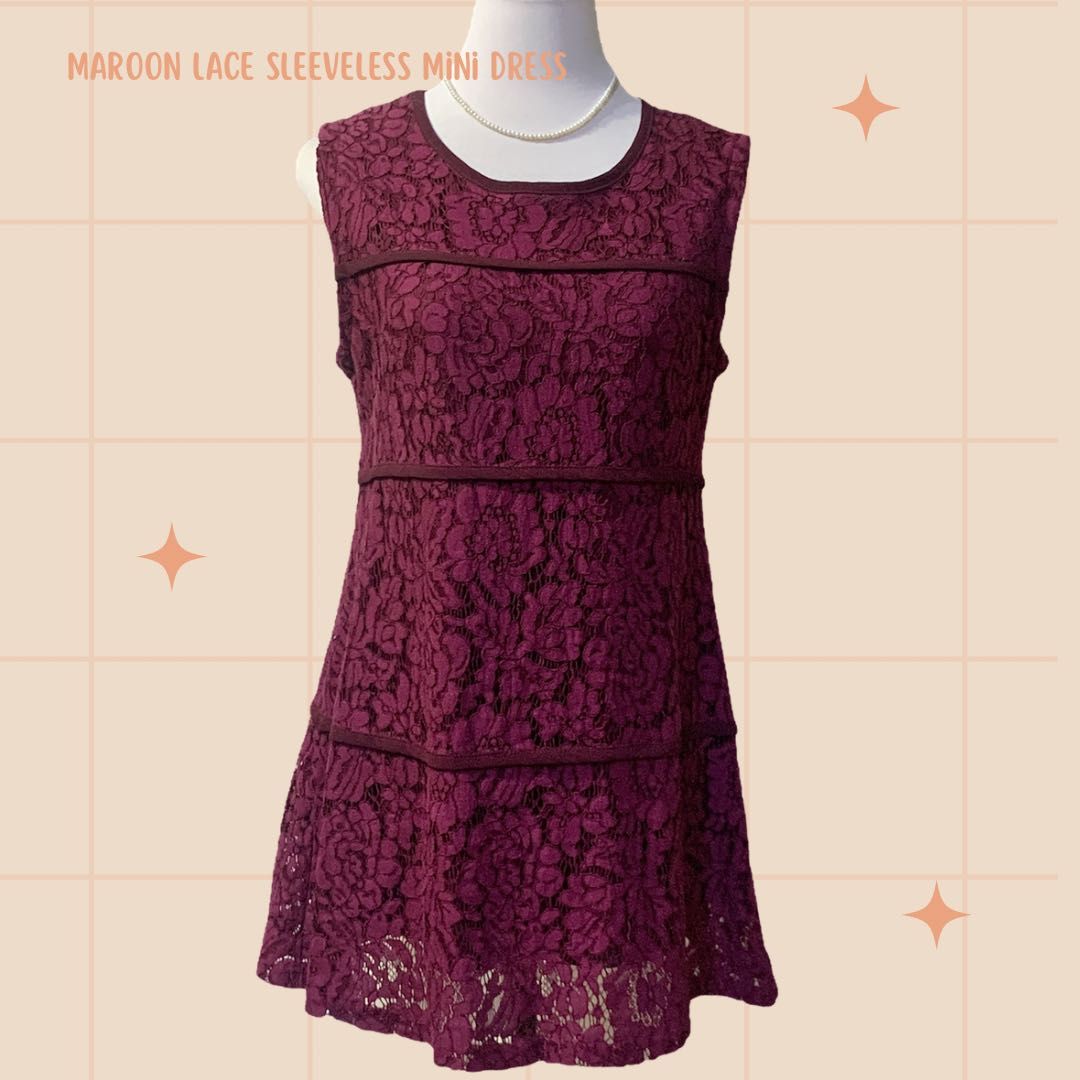 Maroon Dress main image 1