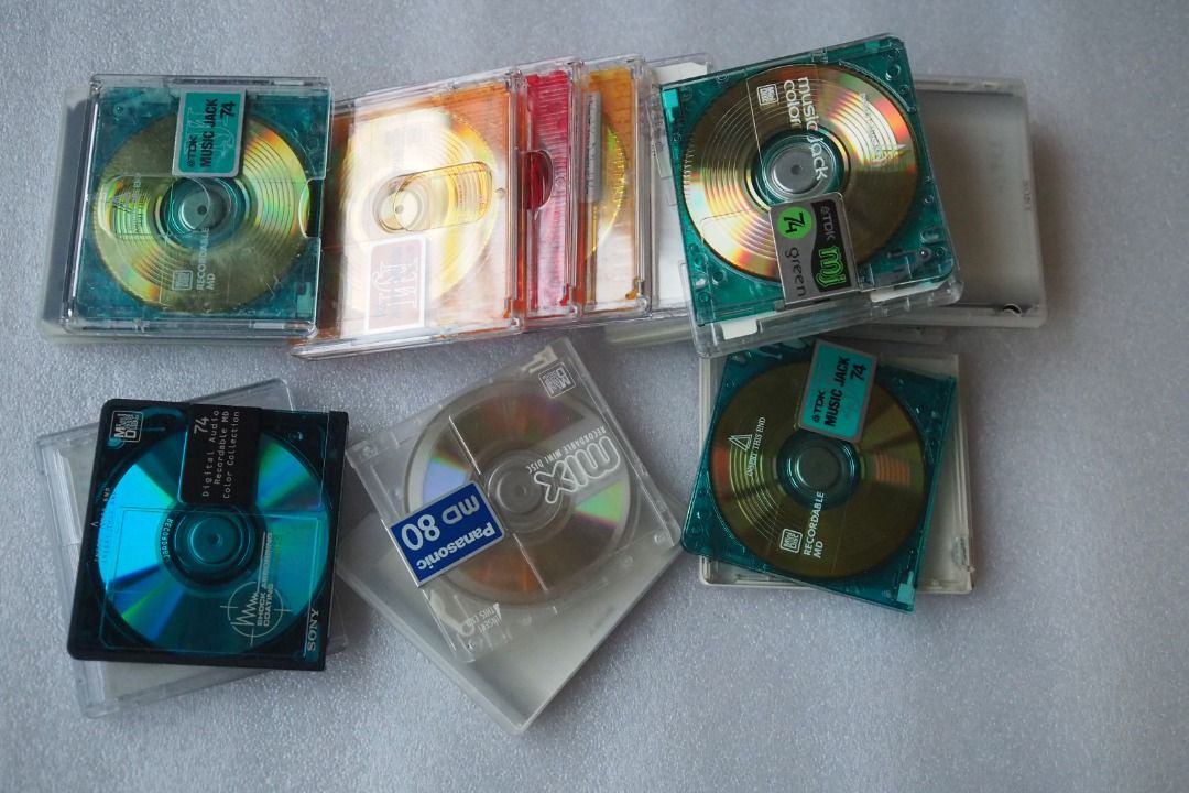 MD MINIDISC 、碟仔十五個、 TDK 、SONY、 PANASONIC 、衹用過一次、可