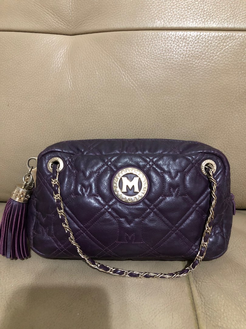 Women's Mini City Shoulder Bag with Belt Buckle Detail