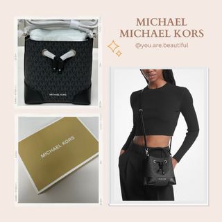 💯ORIGINAL MICHAEL KORS SURI SMALL BUCKET PINK BLUSH, Luxury, Bags &  Wallets on Carousell