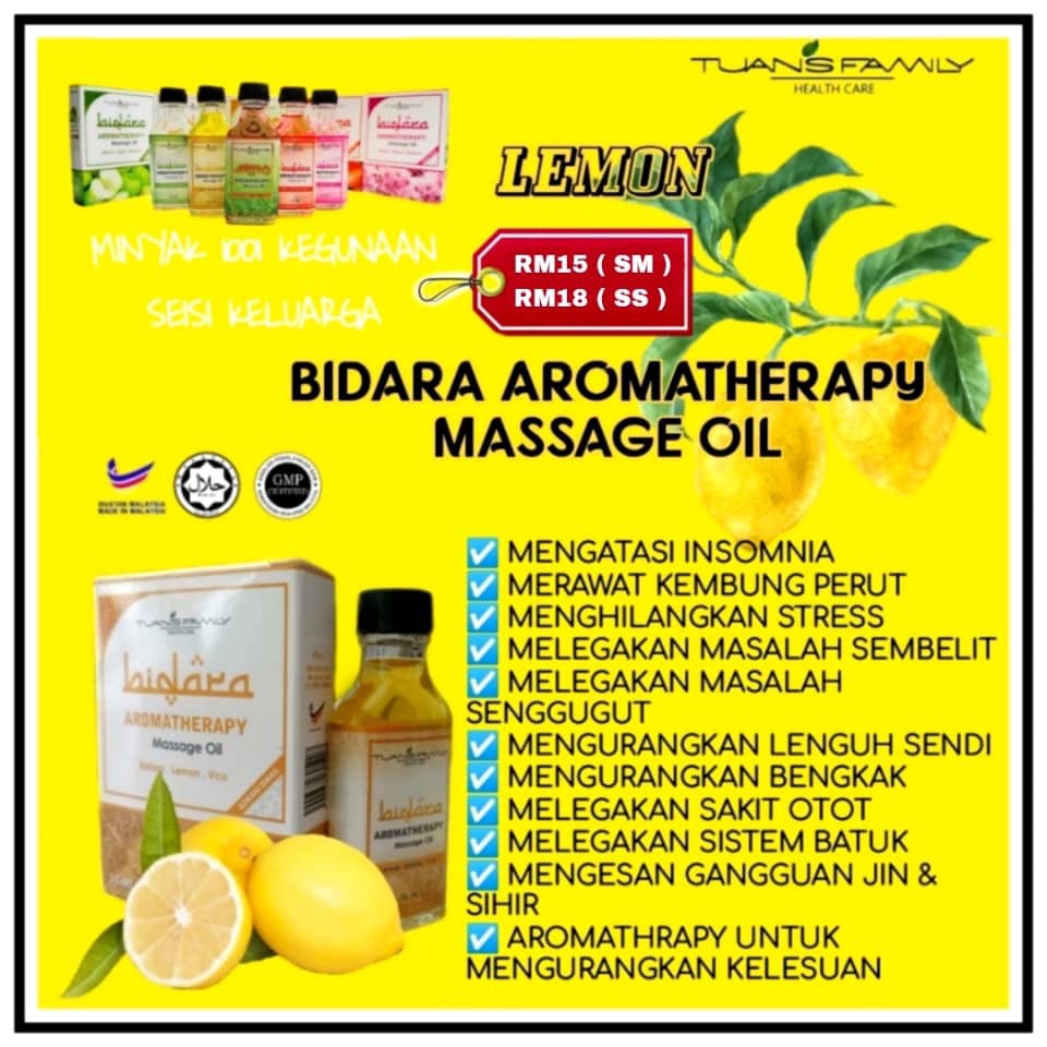Bidara Aromatherapy Massage Oil Tuans Family , Health & Nutrition