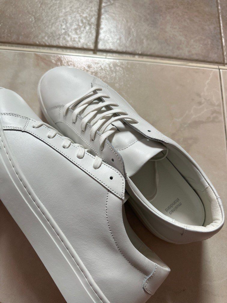 White leather hotsell shoes without laces