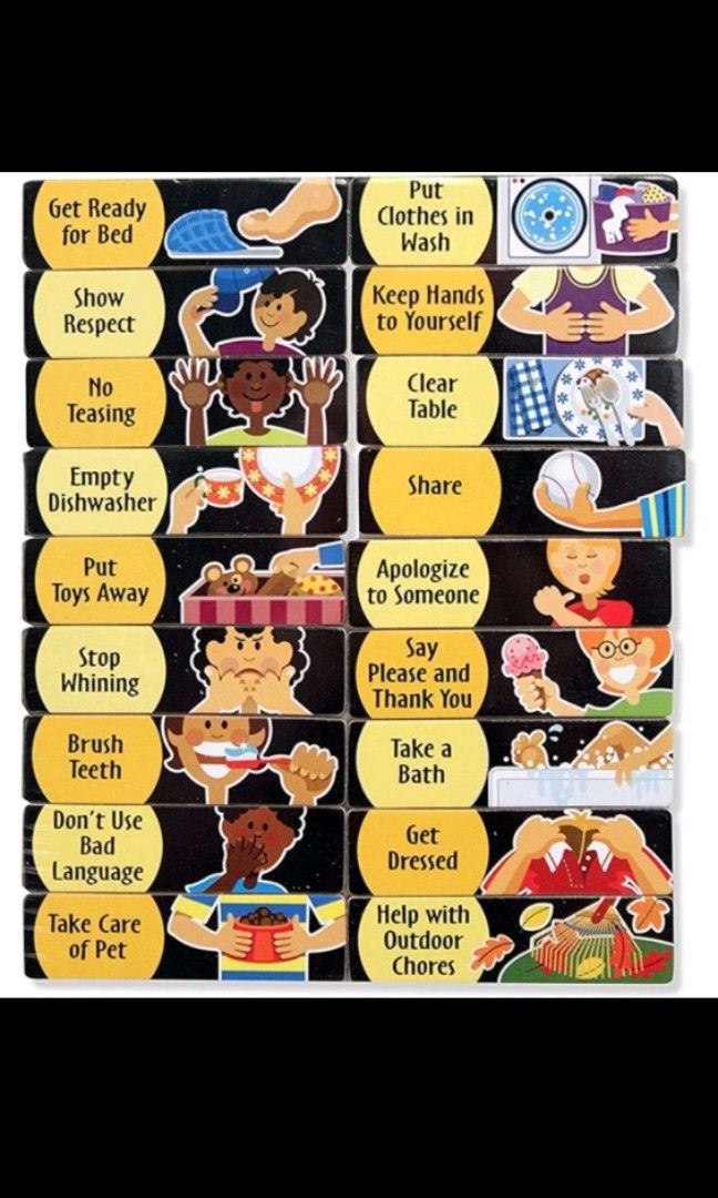 My responsibility chart, Hobbies & Toys, Toys & Games on Carousell