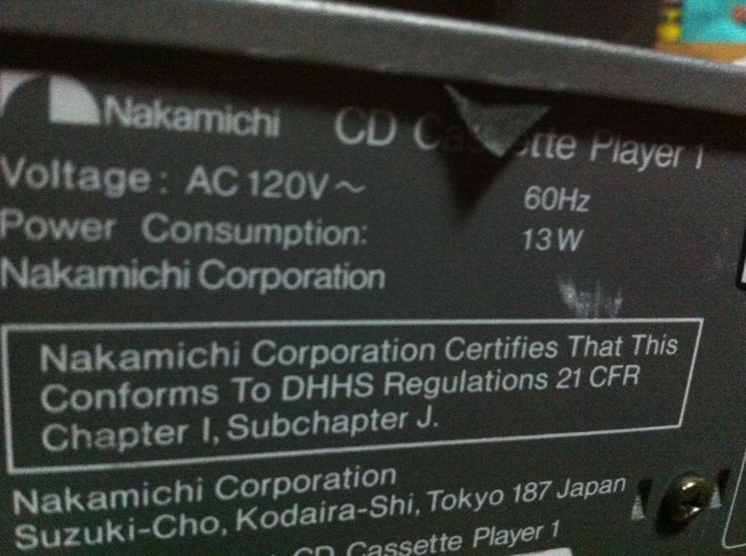 Nakamichi CD player & Auto Reverse Cassette Player , Audio, Other Audio ...