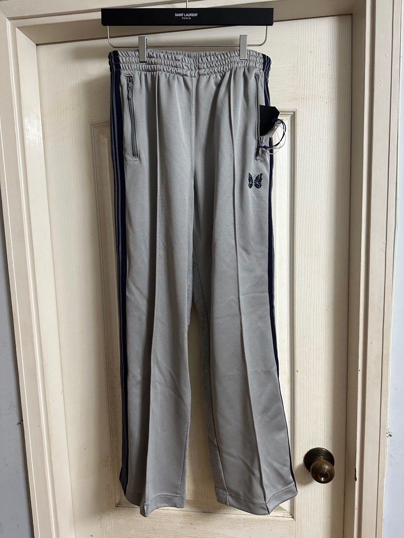 全新日本拼接別注版needles track pant Sz m new, 男裝, 褲＆半截裙 