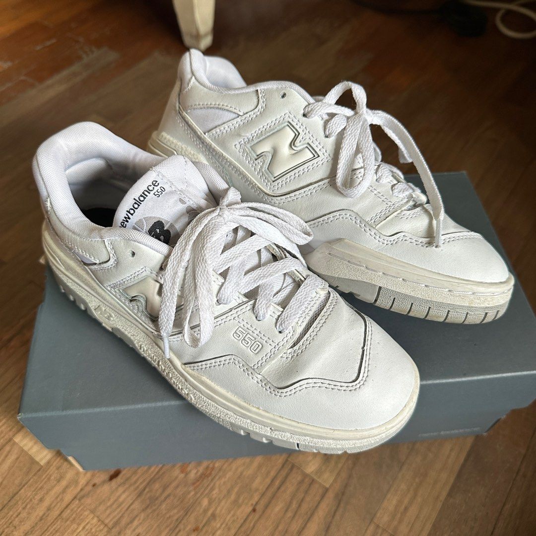New Balance 550 White Grey GS Shoe