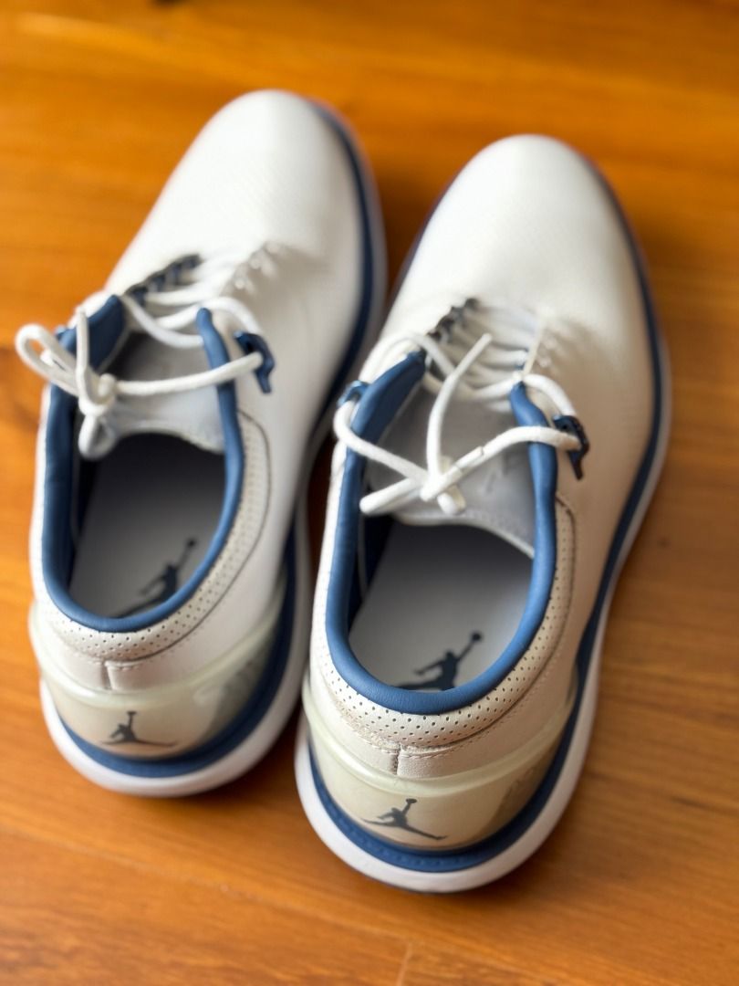 NEW Jordan White French Blue ADG 4 Golf Size U.S 8.5 men