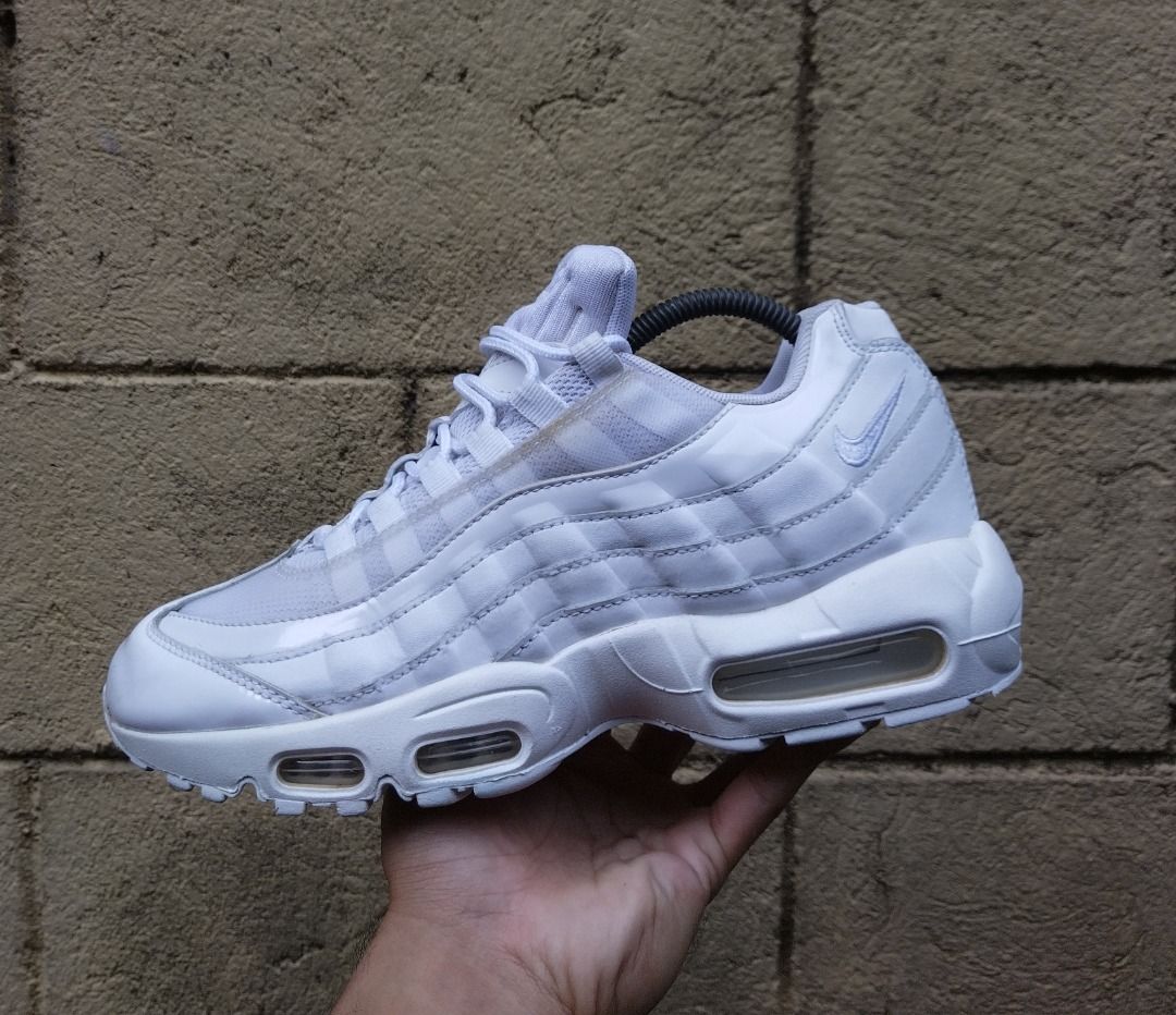 Triple white air max 95 mens cheap
