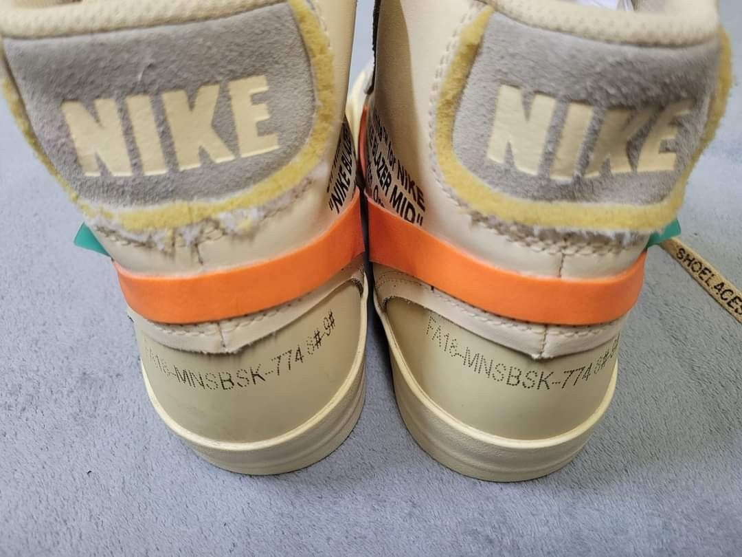 Nike blazer off store white real vs fake